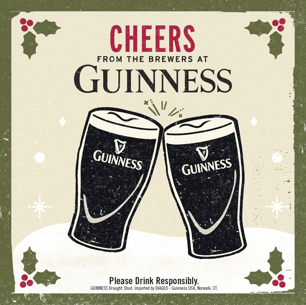 clarkbeverage's tweet photo. Cheers for beer this holiday season! Try a Guinness and have a Happy Holiday from Clark Distributing! https://t.co/kLIubTJgFo