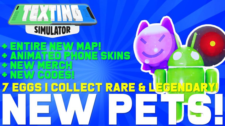 Ricky On Twitter Merry Christmas Eve Pets Have Finally Arrived To Texting Simulator Collect Dozens Of Pets Explore Our New Map And Check Out The New Animated Phone Skins Plus Use - eggstexting simulator roblox