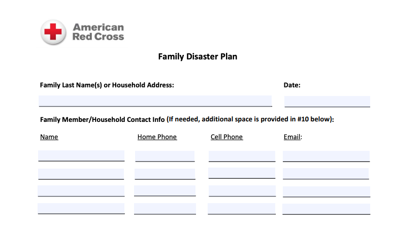 cowyredcross on twitter "do you have a family disaster plan