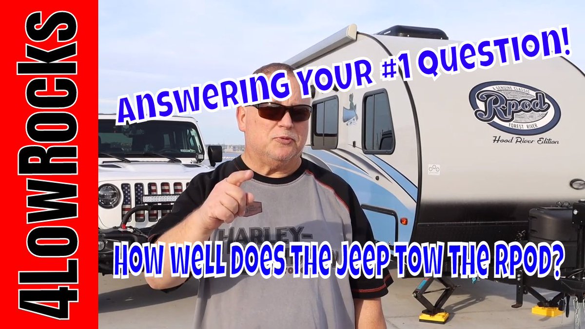 low_rocks's tweet photo. Answering YOUR number 1 question on how well the Jeep JLUR tows the Rpod travel trailer!  Check it out on https://t.co/VSOWWCZmiK  #4LowRocks #Jeep #Rpod https://t.co/AW41NcdiVn