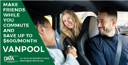 Make friends! Another reason #vanpooling #commutechoices