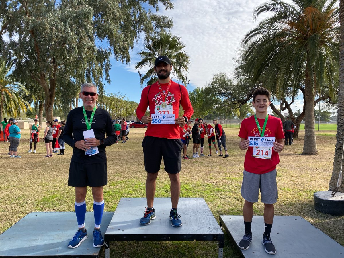 ProActiveAZ's tweet image. We took part in the @arthritisfoundation Jungle Bell Run. And our very own Lucas Ruiz, PT Tech at our North Central clinic came in first place! Thank you everyone who came out and supported this great cause! #WeAreProActive #GetYourMoveBack #arthritisfoundation #junglebellrun