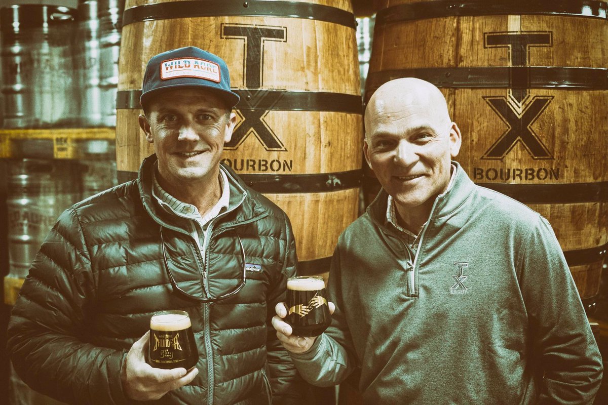 WildAcreBrewing's tweet photo. Leonard Firestone, founder of Firestone & Robertson Distilling Co. stopped by to taste some Thunder Hug with our founder John Pritchett. Exciting things to come from this new local partnership in 2020! #tastethethunder #feelthehug #fantheflame #qualitycraft https://t.co/K9FnrsVzy9