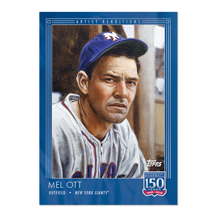 CardboardStats's tweet image. New #150YearsofBaseball set!

#127 Mark Teixeira, New York Yankees - Records and Award Winners
#128 Jim Bunning, Phialdelphia Phillies - Historic Moments
#129 Mel Ott, New York Giants - Artist Renditions

Ott artwork by @GraigKreindler