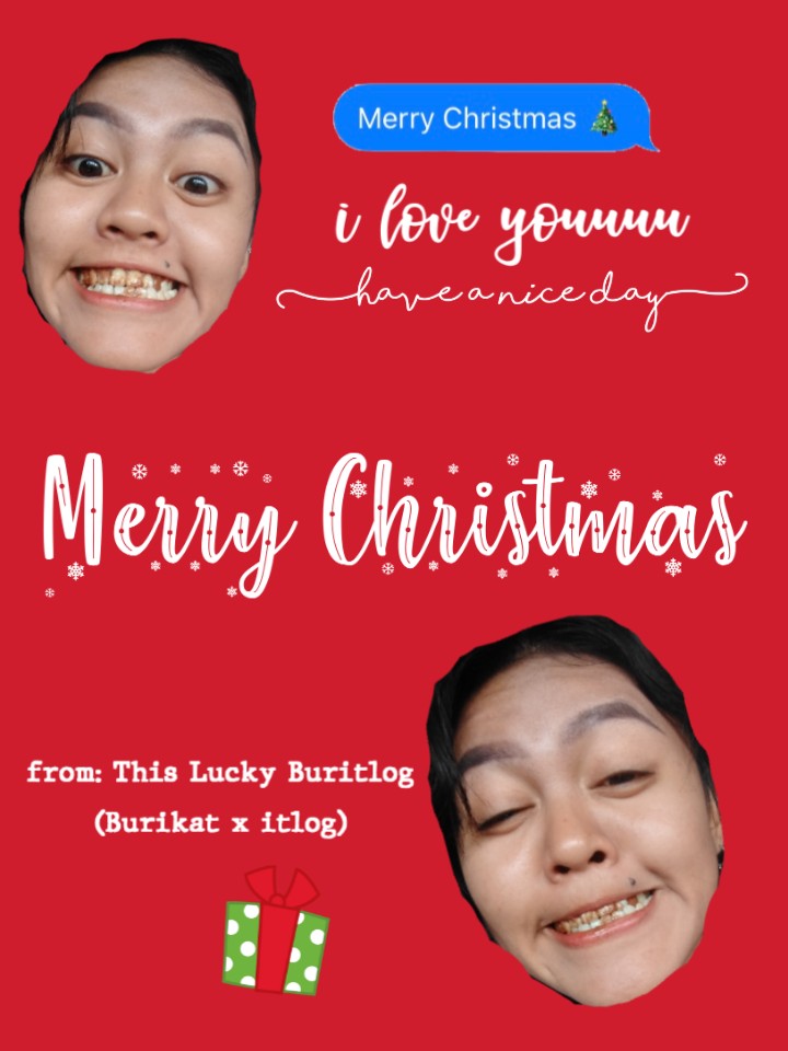 aaanncl's tweet photo. Maligayanf pasko mula buritlog na ako hohoe https://t.co/R8yit0xO0x