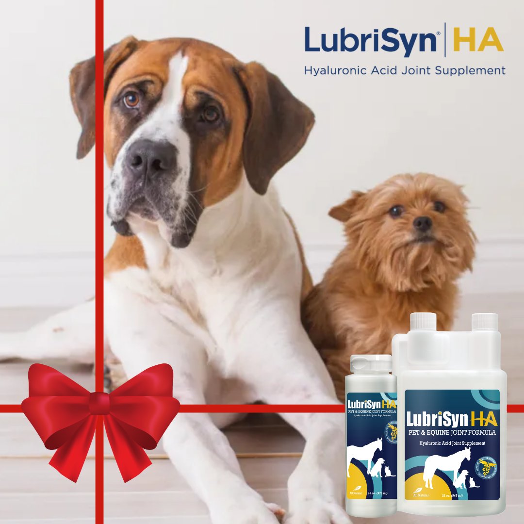 Day 24/24 -- From big to small, and every size in between, <a href="/LubriSynHA/">LubriSynHA</a> is the perfect gift for your companion. 

Find a dealer near you at noble-canada.ca 

#lubrisynha #allnatural #jointsupplement #petproducts