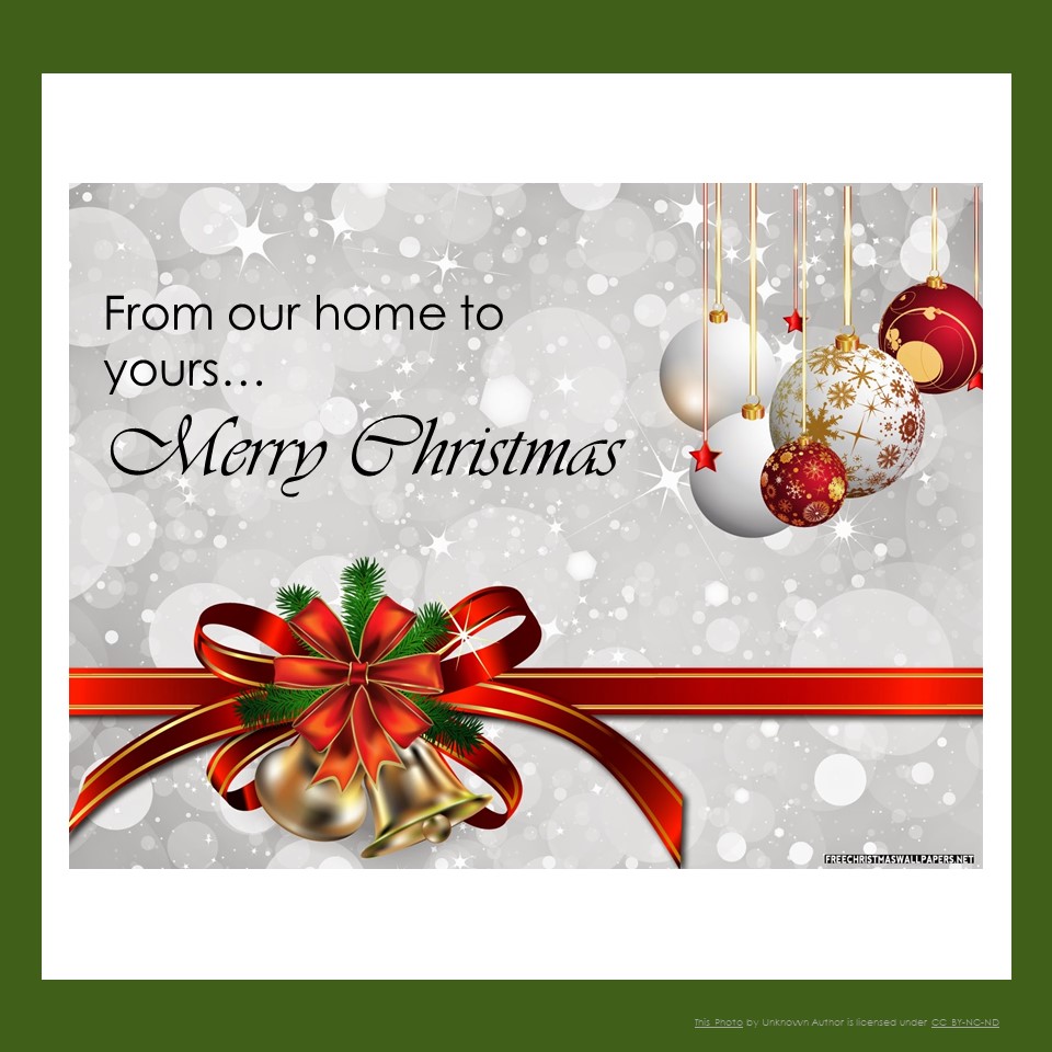 We hope you have a wonderful time with family and friends! #Christmas #Joy #Peace #Love
