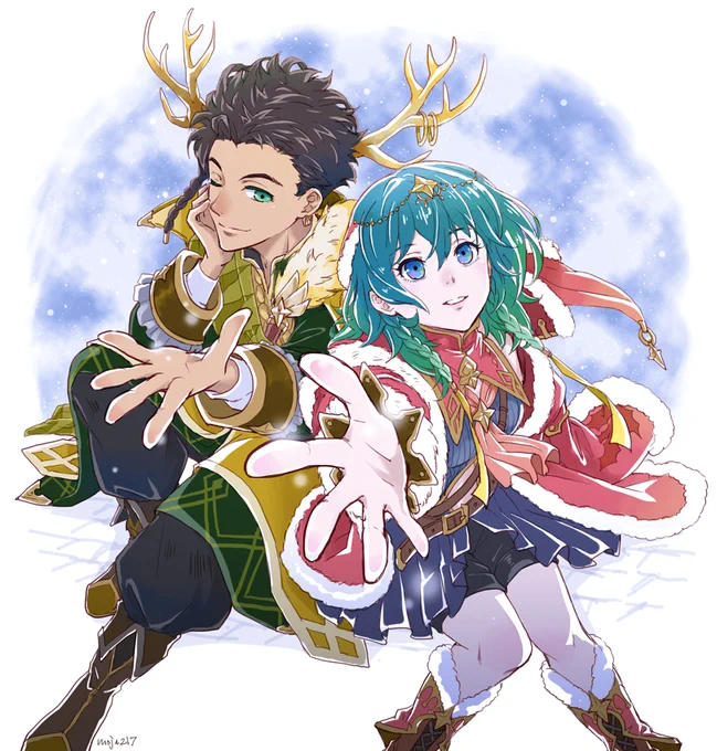 フォドラにクリスマスは無いけれど。雪とクロレス #FE風花雪月 #FE3H 