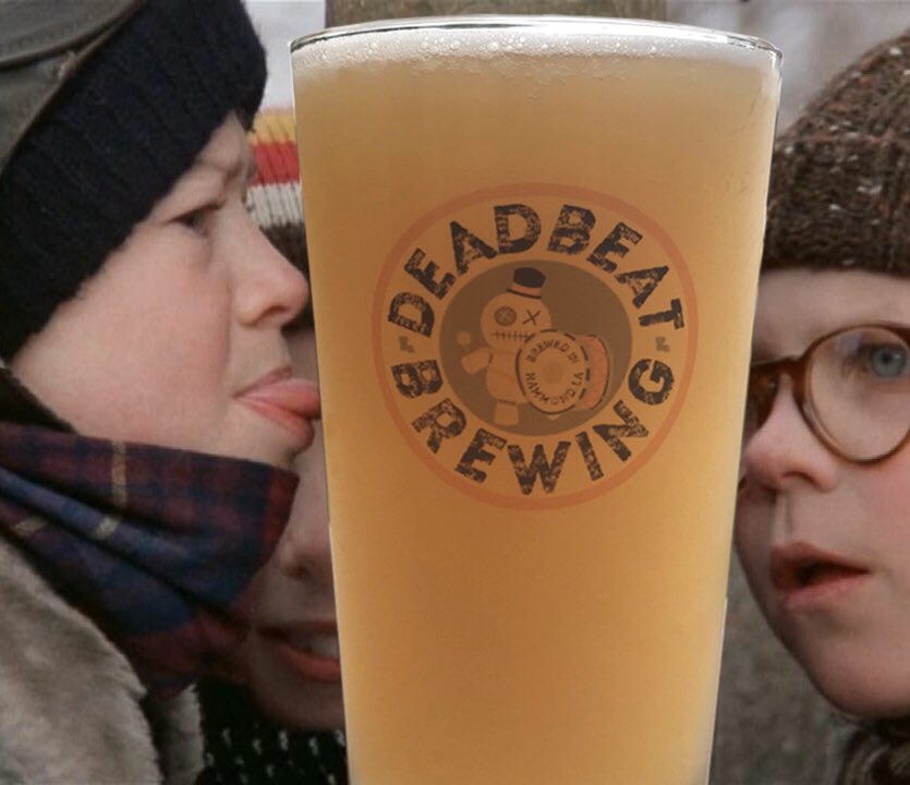 DeadbeatBrewing's tweet photo. Be sure to drink your Ovaltine! 🎄🍻
#deadbeatbrewing #showusyourbeats #christmasbeer #hoppyholidays #merrybeermas #beermeme #beerhumor #beermemes #christmasmovie #mostwonderfultimeofttheyear #ChristmasStory https://t.co/iFviL7MgsJ