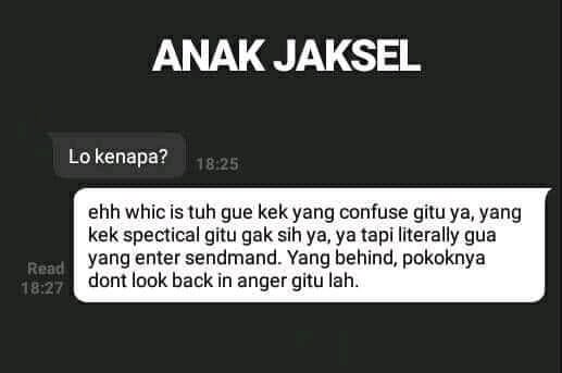 denirhd's tweet photo. emang gitu ya? #bacotansantuy https://t.co/sVA0z9Flgq