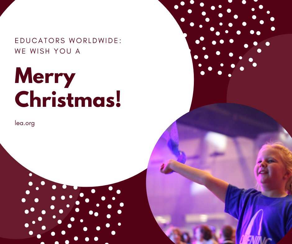 LutheranEd's tweet photo. Educators — enjoy a little time off, and THANK YOU for loving, caring for, and raising up our children!
#merrychristmas #lea #luthed #lutheraned https://t.co/FRJo7H6qR2