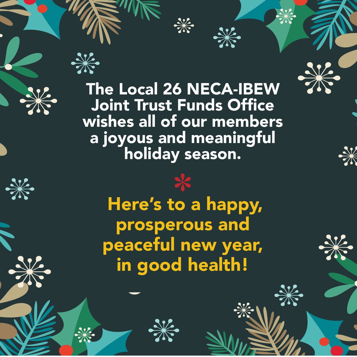 IBEW26TrustFund's tweet photo. https://t.co/D4bjHThqPY