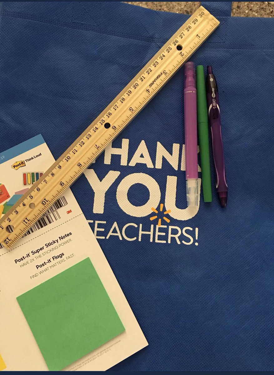 DeonSchoon's tweet photo. @BernieSanders During the summer they held a “teacher appreciation day” promising to help teachers with supplies for their classroom. This is what I received, 3 pens, 1 ruler, half a batch of post it notes. This didn’t help much with my 25 kindergarteners. https://t.co/nGoWw6GqT3