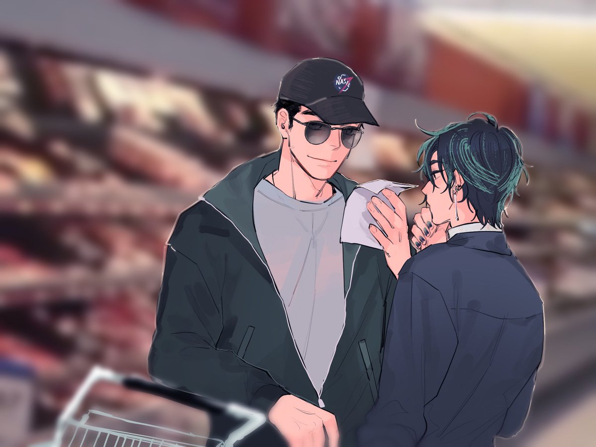 NYC_Cody's tweet photo. มาซื้อของทำอาหารเนื่องในวันคริสต์มาสอีฟกับ @NYC_Aiden https://t.co/okKBfiFfMH