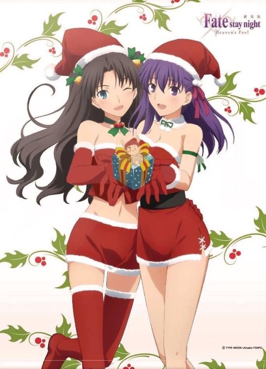 "Merry Christmas from us to you! Right, Sakura〜?" 

|| Happy Holidays to all who celebrate ❤️