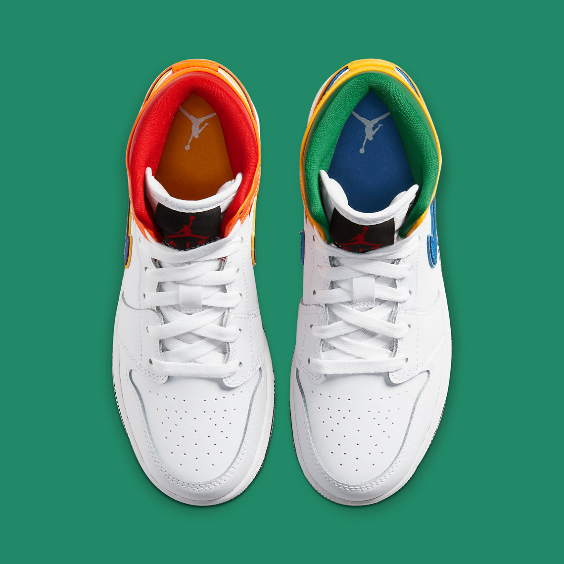 jordan 1 mid white court purple teal