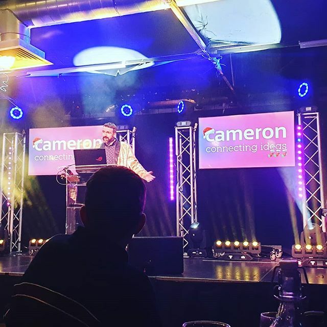 MrNorma's tweet photo. When you work for an events company, your christmas night out is sure to be on point.

#christmas #eventprofs #wearecameron #connectingideas #teamcameron #drygatebrewery #staffawards #lights #winnerwinnerchickendinner https://t.co/PuM79jQPYy https://t.co/vm1M21QKWT