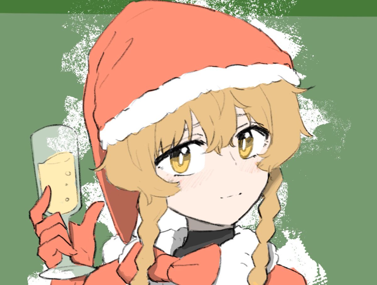 「Merry Christmas ?
#一日一鈴羽 」|CHESHIGOMのイラスト