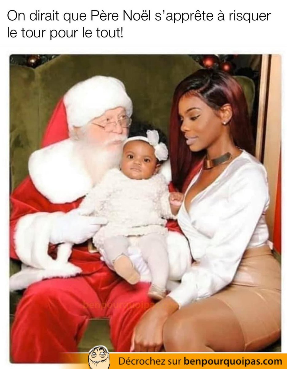 ben_pourquoipas's tweet photo. Père Noël a une idée derrière la tête
https://t.co/iYVytyD1Rp

#benpourquoipas #noel #joyeuxnoel #postdujour #hilarant #meme #humourfr #jupe #humourdecon #femme #connerie #magnifiques #drole #femmes #drolehumour #imagedroles #lol #mdr #sexy #femmesexy #beauteaddict #humourdujour https://t.co/nrUYA2ntNH