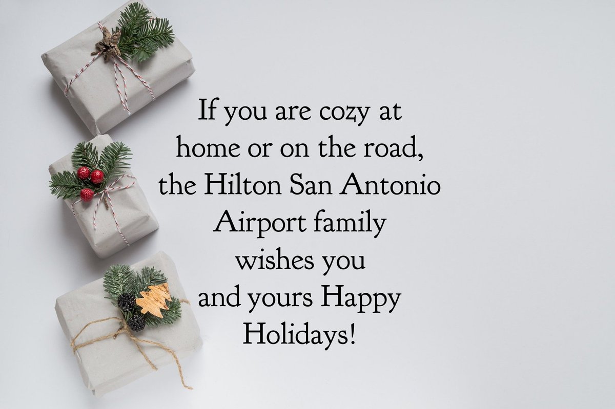 hiltonsaa's tweet photo. #happyholidays #satx #hotel #holidays #christmas #family #hiltonsaa #cheer #sanantonio #party #wishes https://t.co/WSIq76MIla