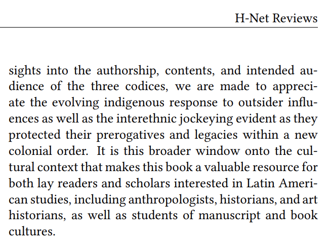 UTexasPress's tweet photo. PORTRAYING THE AZTEC PAST is "a valuable resource"
@HNet_Humanities on Angela Herren Rajagopalan's book: https://t.co/Fb1T4l8Ihu #Twitterstorians #ThankYouHNet https://t.co/JU1akuqiai