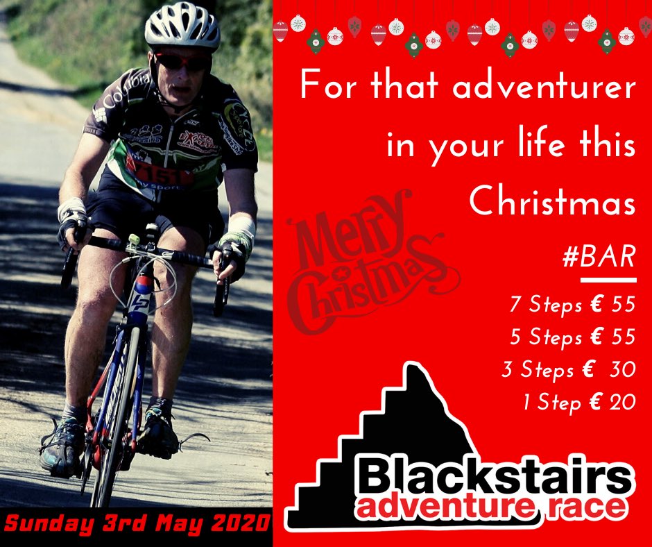 🎄 EARLY BIRD OFFERS 🎄
You might be a last minute shopper but that doesn’t mean you can’t give a great gift this Christmas
Run//Cycle//Kayak around the Blackstairs Mountains
⬇️Register now⬇️
blackstairsadventurerace.com
#BAR #blackstairsmountains #rathnure #race