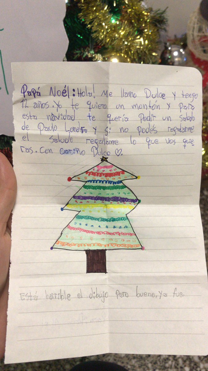 MiliCarusil's tweet photo. Chicos ayúdenme para que esto llegue a @PauloLondra !! Es de una nena del Hospi que tiene leucemia ❤️ https://t.co/KVhhfPtHms