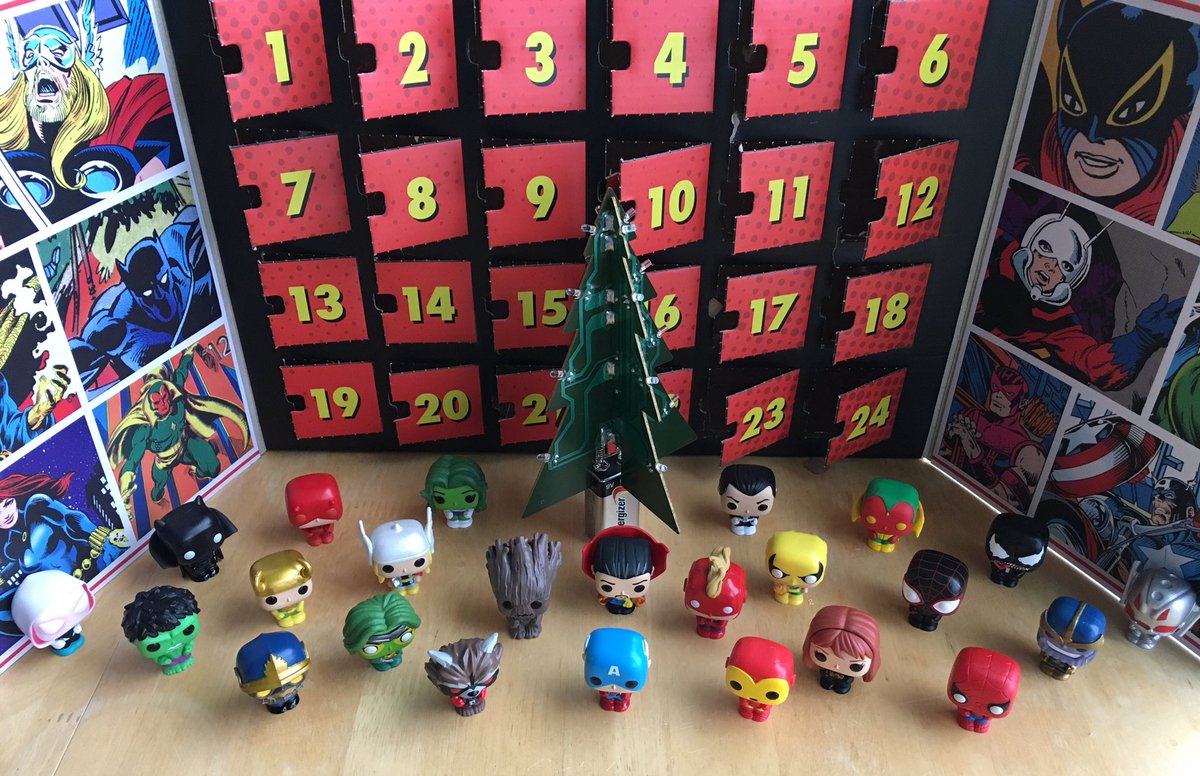akajb84's tweet photo. Countdown complete. Interesting to see who got included and who wasn’t. #FunkoAdvent #FunkoMarvel80 https://t.co/6VRbZAqiMq