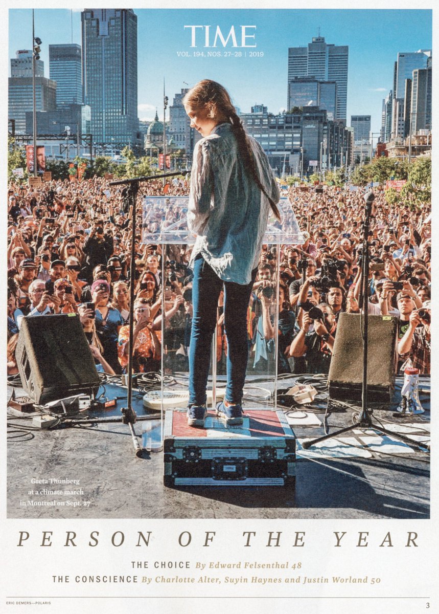 ✊ <a href="/GretaThunberg/">Greta Thunberg</a> by <a href="/EricDemers_mtl/">Eric Demers</a> in <a href="/Time/">TIME</a> Person of the Year special issue #TIMEPOY