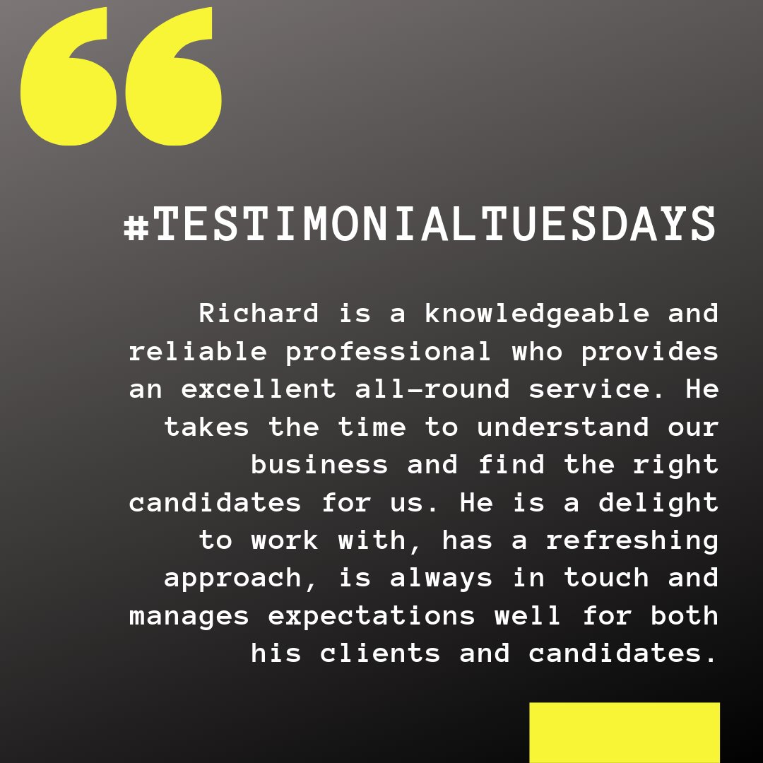 ESGRecruitment's tweet photo. #TestimonialTuesday https://t.co/Juh4tnyxeS