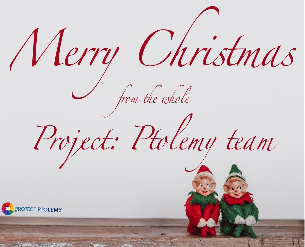 projectptolemy's tweet photo. Merry #Christmas and happy holidays! https://t.co/Rwm95dhAhx