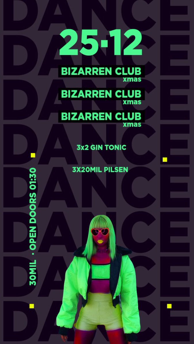 Bizarrenclub's tweet photo. Desde las 01:30 am del 25/12 nos vemos en @BarbarellaPy con estas promos!!! Brindá todo y te esperamooooooosssss 🔥😎🎉 https://t.co/rLXkS9DtgE
