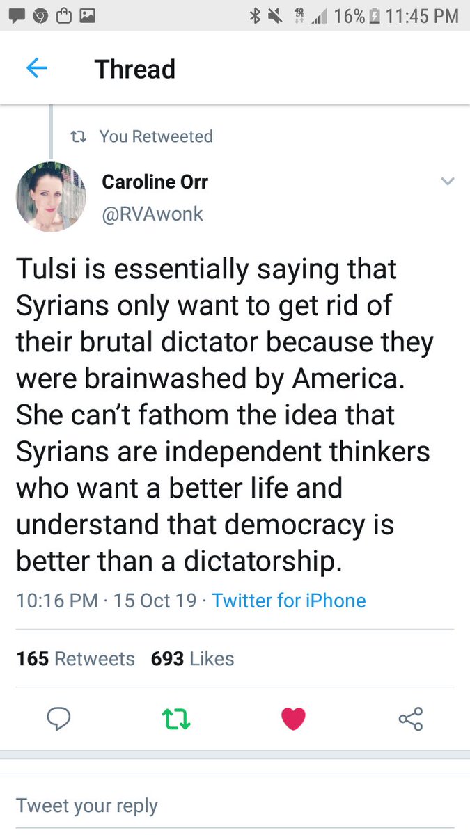 HolisticPsy1's tweet photo. @politico #NeverTulsi 
#NeberEverTulsi 

Way #TooManyReasons 
#TooManyRedFlags 

#AssadApologist 
As #Putin_Assad_Genocide continues with #CrimesAgainstHumanity #WarCrimes
Even #ChemicalWeapons
#PutinsPuppet

#SheWillNotDivideUs 
🔴#TulsiIsARussianAsset 
#TulsiCoward
#TulsiPutin
etc, etc.. https://t.co/TnTB1myVnR