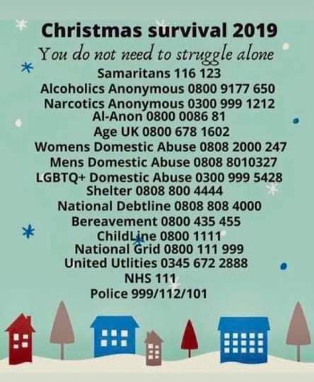 In case anyone needs a bit of help over the coming days....
X
