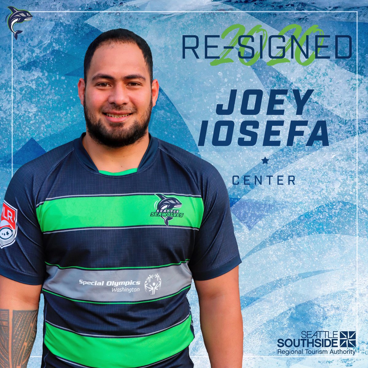BACK FOR MORE: Joey Iosefa 🔏

The center was a mid-season addition in 2019. A former <a href="/NFL/">NFL</a> fullback, he carried 11 times for 98 m, 1 line break, 2 tackle breaks, 1 offload, and 8 tackles over two games — with @USMLR 2020 in his sights. Welcome back to @SeattleSouthside, Joey!