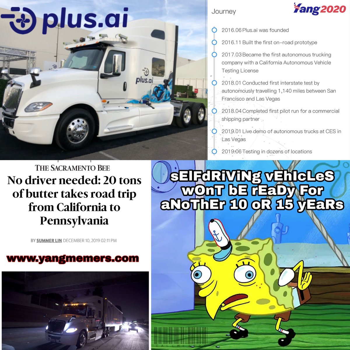 CallMeZeroMusic's tweet photo. #Automation #AutonomousVehicles #FreedomDividend #Yang2020 #YangGang #YangBeatsTrump #HumanityFirst #Robots #YangMediaBlackout #NoAutomationwithoutCompensation #YangGangLove #YangGang2020 #securethebag #PlusAI #TruckersForYang
@AndrewYang https://t.co/H6HRQjsDwS
