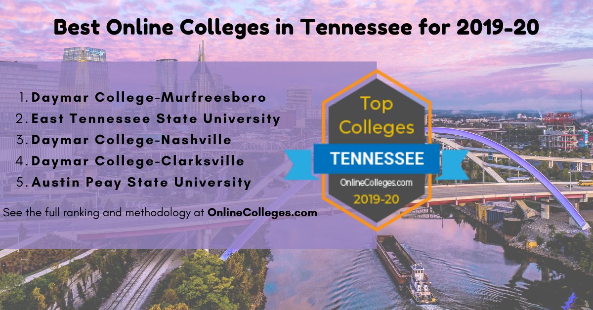 To see which college might be best for you, read on for our ranking of the top 10 online colleges in Tennessee as well as the most affordable ones. You can also find details on scholarships and loans that are specific to the state. Read on: bit.ly/2ON94GT