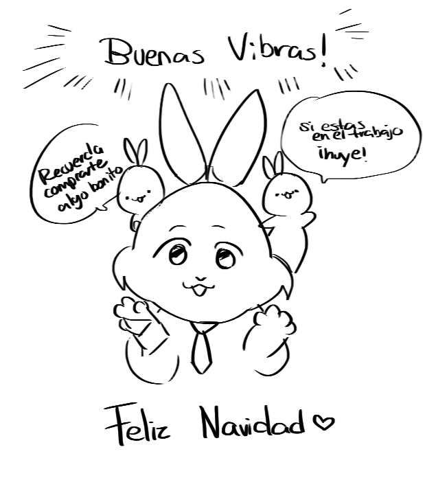 No puedo dibujar muy bien pero pues les deseo que se la pasen bien esta noche, ya casi es navidad 