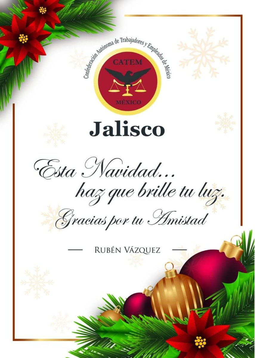 Que la #Navidad sea el vínculo de #Amor en nuestros corazones

Diós les siga bendiciendo

<a href="/CatemNacional/">CATEM MÉXICO</a>
<a href="/PedrohacesO/">Pedro Haces</a>

@Gabriel_TorresE
<a href="/PedroMelladoR/">Pedro Mellado R.</a>
<a href="/jbarrera4/">Jaime Barrera</a>
<a href="/Petersendiego/">Diego Petersen Farah</a>
<a href="/BitacoraPol/">La Bitácora Política</a>
<a href="/oscarabrego111/">Óscar Ábrego</a>
<a href="/realjosefina/">Josefina Real</a>
<a href="/GOrtegaRuiz/">Guillermo Ortega Ruiz</a>
<a href="/jcentresemana/">Julio César Hernández</a>
<a href="/gvelascob/">Guillermo Velasco</a>
<a href="/BeckyReynoso/">Becky Reynoso</a>