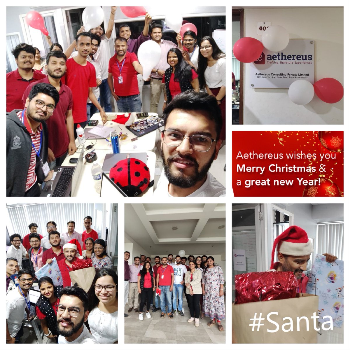 AethereusSF's tweet photo. #TeamAethereus had a great #Christmas eve !! #secretsanta #happiness #christmas2019 

#sfdc #salesforce #salesforceohana #trailblazers https://t.co/fqMWlgceYu