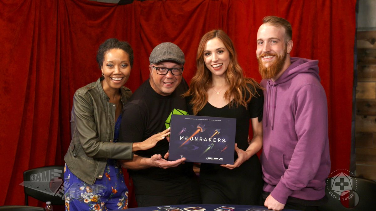 GeekandSundry's tweet photo. @thebeccascott On today's #GametheGame marathon, we've got a great line up of games. Starting with, #TerrorBelow, #CthuhluWars with @Mark_Meer, #ITEvilBelow, and #Moonrakers... https://t.co/jQelmKZW2r