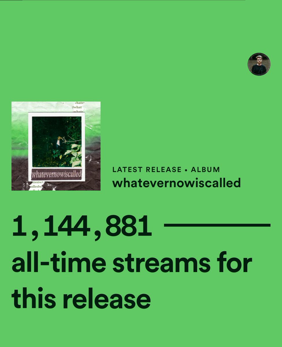 on grateful mode 2day 🥺

my album passed 1M streams on <a href="/spotify/">Spotify</a> which is rad as hell, n also just found out <a href="/soundcloud/">SoundCloud</a> featured me in their "first on soundcloud" series 

thank u all so much for the support, happy holidays n can't wait to start sharing more new music in 2020 ❤️