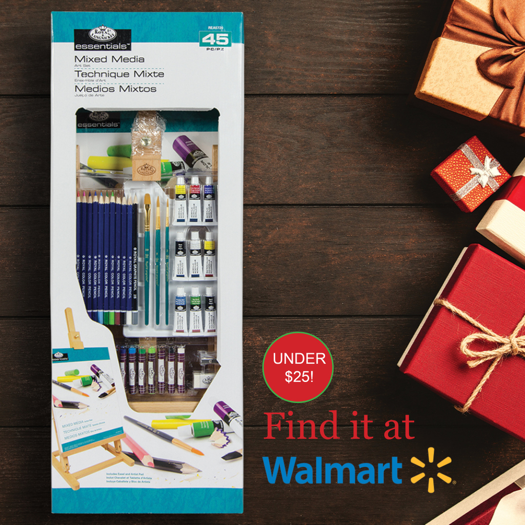 Last minute shopping? There's still time to get an awesome gift any artist will love! Grab this huge mixed media art set <a href="/walmart/">Walmart</a> for under $25!
#royalbrushart #walmart #walmartdeals #lastminutegifts #giftideas