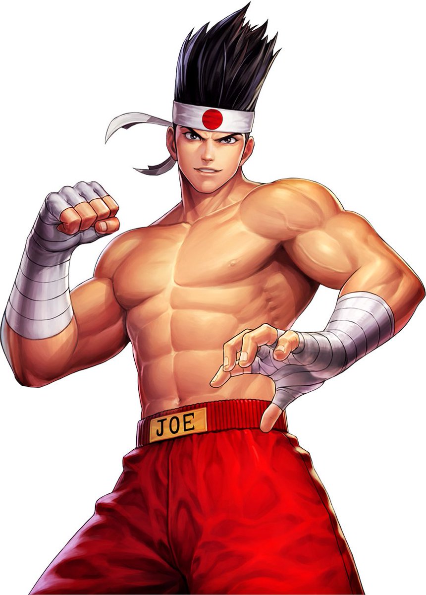 JOE HIGASHI - "The Young Champ of Muay Thai"Age: 23Country: JapanTeam: Fatal Fury TeamOrigins: Fatal Furythe third wheel of the fatal fury team, joe is a hotblooded and passionate master of muay thai. he's japanese, but was raised in thailand, where he learned to fight.