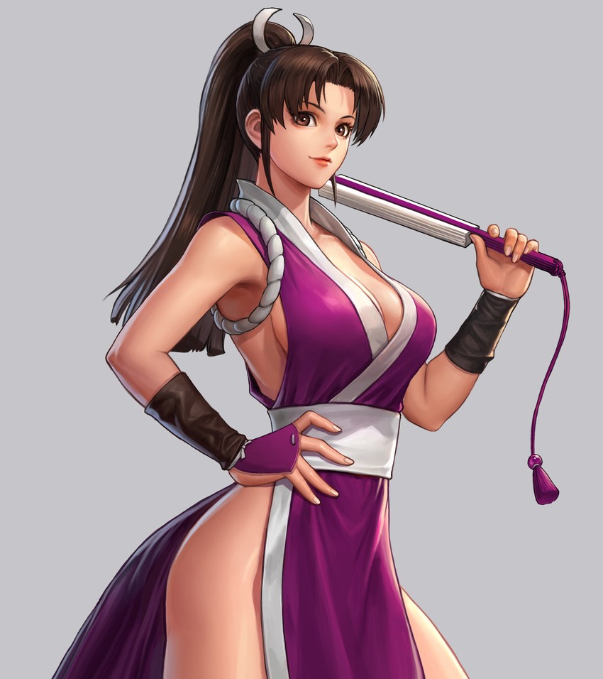 MAI SHIRANUI - "The Alluring Ninja Girl"Age: 21Country: JapanTeam: Women Fighters' TeamOrigins: Fatal Fury 2mai is a bright, peppy girl and can be a bit of a superficial airhead sometimes. she's an incredibly talented ninja, though, and uses her good looks to her advantage.