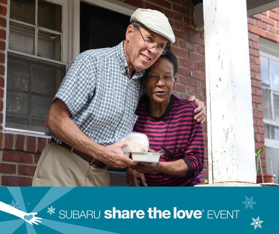 PasadenaMoW's tweet photo. Share the love this holiday season with @subaru_usa! When you purchase or lease a new #Subaru by Jan 2, you can select #MealsOnWheels to receive $250, bringing more meals and friendly visits to seniors in need. https://t.co/eJWgKPJQ56 https://t.co/qvGk1GGhNI