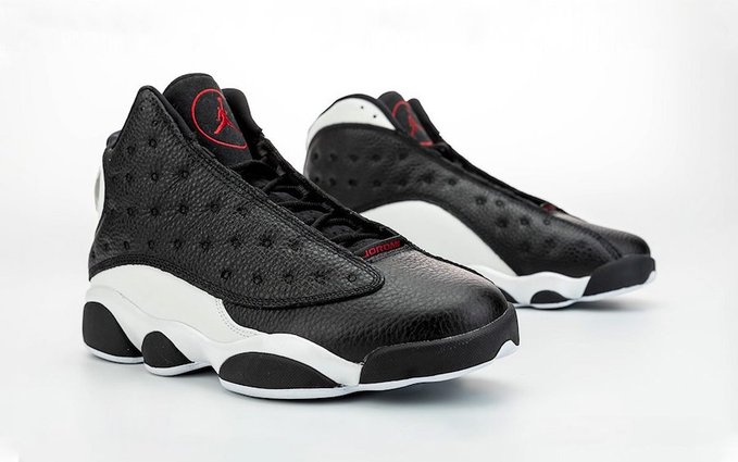 black and white 13 jordans january 2020
