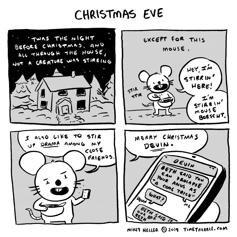i drew a comic about Christmas Eve 