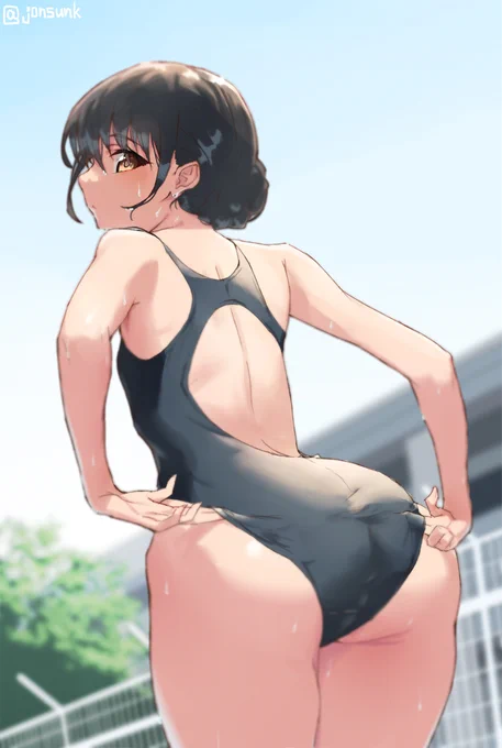 クリスマスなので競泳水着??? 