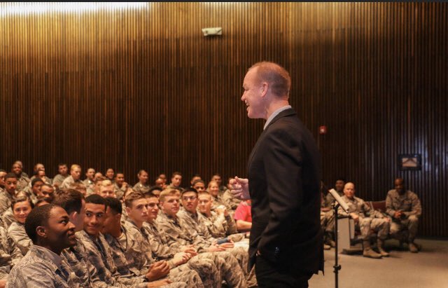 GregCheek's tweet photo. I learned from you @melrobbins speaking recently for FREE @USAFAPrepSchool #gregcheekspeaks https://t.co/KwLvBphKmU